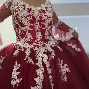 Quinceañera dress ~ Size 16 ~ Color: Claret